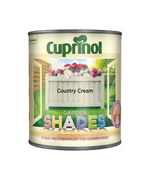 Cuprinol Garden Shades 1L Country Cream wood and masonry paint