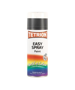 Tetrion Easy Spray Paint 400ml aerosol in Satin Black