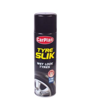 CarPlan Tyre Slik 500ml aerosol spray bottle for vehicle maintenance