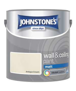 Johnstone's 2.5L Wall & Ceiling Matt Paint in Antique Cream