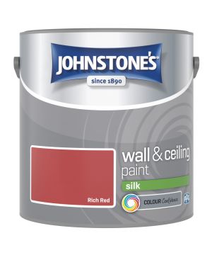 Johnstone's 2.5L Wall & Ceiling Silk Paint in Rich Red