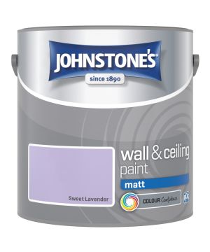 Johnstone's Wall & Ceiling Matt Paint in Sweet Lavender, 2.5L tin