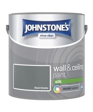 Johnstone's Wall & Ceiling Silk Paint in Steel Smoke, 2.5L interior emulsion