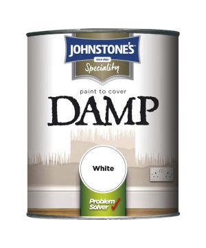 Johnstone's Damp Proof Paint in White, 750ml specialist interior paint
