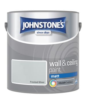 Johnstone's Wall & Ceiling Matt Paint in Frosted Silver, 2.5L tin