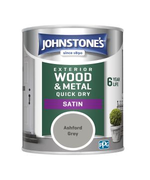 Johnstone's Exterior Quick Dry Satin 750ml in Ashford Grey