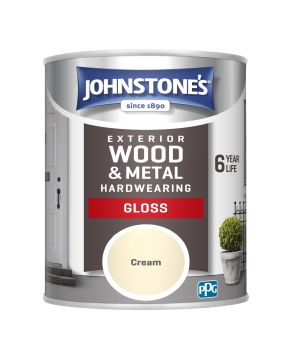 Johnstone's Exterior Hardwearing Gloss 750ml Cream
