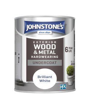 Johnstone's Exterior Hardwearing Undercoat 750ml in Brilliant White