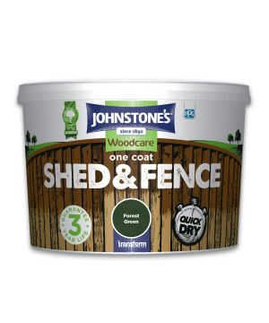 Johnstone's Shed & Fence 9L Topcoat in Forest Green