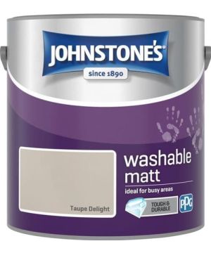 Johnstone's Washable Matt Paint Taupe Delight 2.5L matt emulsion