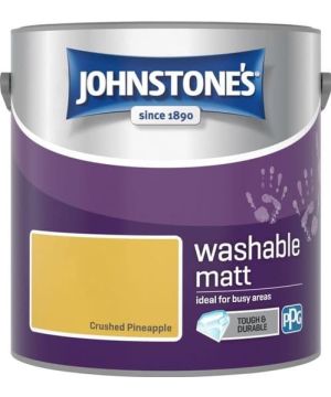 Johnstone's 2.5L Crushed Pineapple Washable Matt Paint