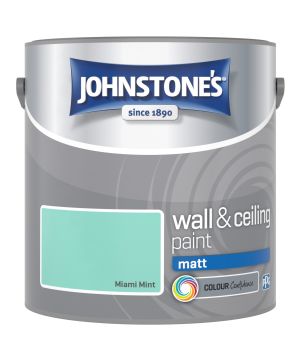 Johnstone's Wall & Ceiling Matt Paint in Miami Mint, 2.5L tin
