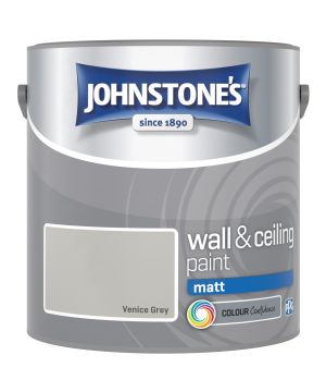 Johnstone's Wall & Ceiling Matt Paint in Venice Grey, 2.5L