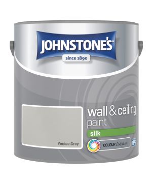 Johnstone's Wall & Ceiling Silk Paint in Venice Grey, 2.5L