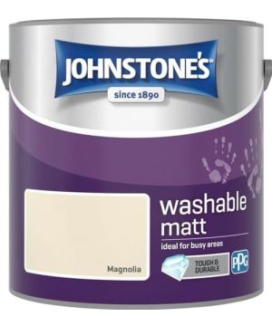 Johnstone's Washable Matt Paint Magnolia 2.5L