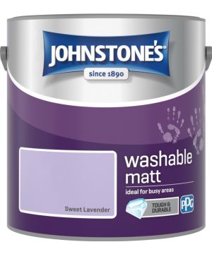 Johnstone's Washable Matt Paint 2.5L in Sweet Lavender