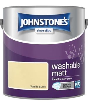 Johnstone's Vanilla Burst 2.5L Washable Matt Paint tin
