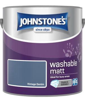Johnstone's Vintage Denim Washable Matt Paint 2.5L