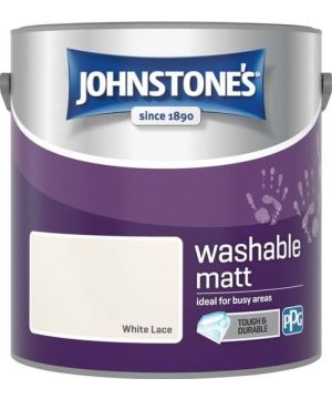 Johnstone's Washable Matt Paint White Lace 2.5L