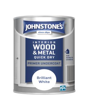 Johnstone's Quick Dry Primer Undercoat in Brilliant White, 750ml