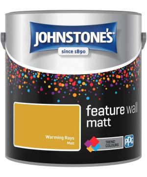 Johnstone's Feature Wall Matt Paint in Warming Rays, 2.5 litres