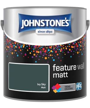 Johnstone's Feature Wall Matt Paint Ivy Sky 2.5L tin