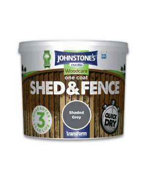 Johnstone's Shed & Fence Shaded Grey 5L exterior timbercare topcoat