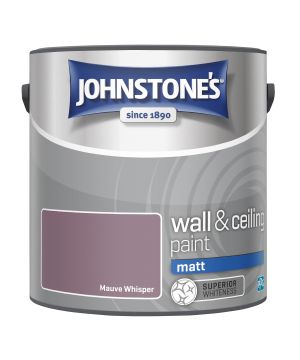 Johnstone's Wall & Ceiling Matt Paint in Mauve Whisper, 2.5L