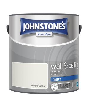 Johnstone's 2.5L Silver Feather Wall & Ceiling Matt Paint