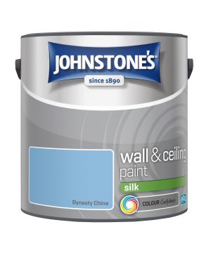 Johnstone's Wall & Ceiling Silk Paint, Dynasty China, 2.5L silk emulsion tin