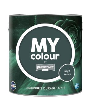Johnstone's My Colour Durable Matt Paint in Night Watch, 2.5L