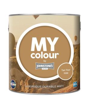 Johnstone's My Colour Durable Matt Paint in Tan your Hide, 2.5L interior emulsion