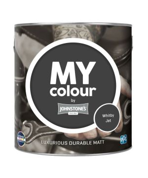 Johnstone's My Colour Durable Matt Paint Whitby Jet 2.5L interior matt topcoat