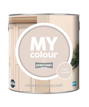 Johnstone's My Colour Durable Matt Paint in Peach Pudding, 2.5L