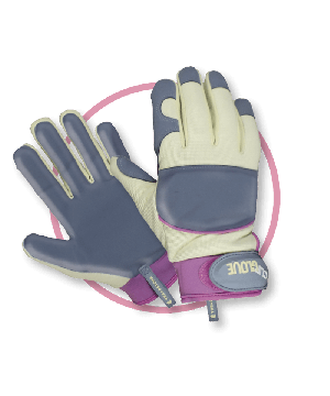 Treadstone Clip Leather Palm Ladies Gloves - S with soft goatskin palm and lined Spandex back
