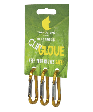 Treadstone Glove Clips - Set of 3 with aluminium carabiner