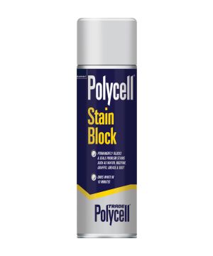 Polycell Trade Stain Block Aerosol 500ml white spray