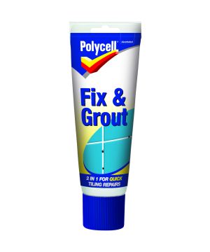 Polycell Fix & Grout Tube - 230ml in brilliant white