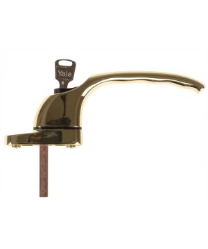 Yale PVCu Window Handle in Polished Brass Finish