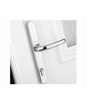Yale PVCu Universal Replacement Handle with 92 and adjustable fixing points in chrome finish