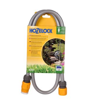Hozelock 6005 1.5m Hose Connection Set with threaded tap connector and two hose end connectors