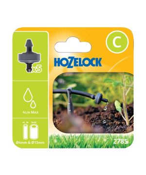 Hozelock 2785 End Of Line Pressure Compensating Dripper 4 LPH Pack Of 5