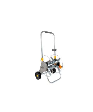 Hozelock 2437 60M Empty Metal Hose Cart with zinc plated steel frame