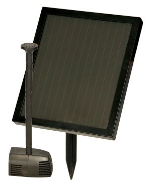 Hozelock 3538 Solar Cascade Fountain Pump 300LPH solar-powered water feature pump with separate solar panel