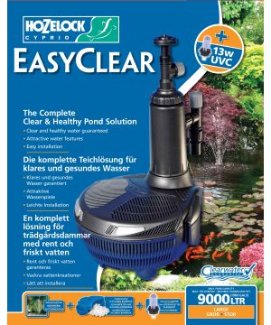 Hozelock 1768 EasyClear Pump 9000L combined filter pump and UVC
