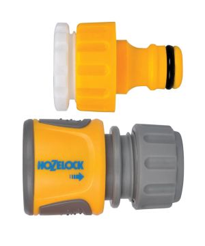Hozelock 2071 Threaded Tap and Soft Touch Hose End Connector Set