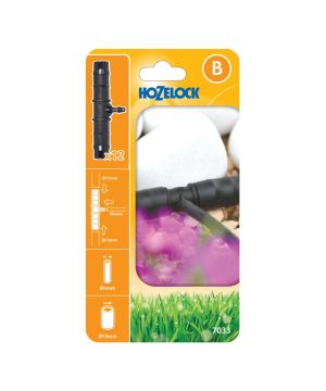 Hozelock 7033 Reducing T-Connectors pack of 12 for 13mm and 4mm hose