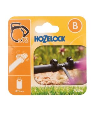 Hozelock 7034 Ratchet Clamps pack of 12 for 13mm supply pipes