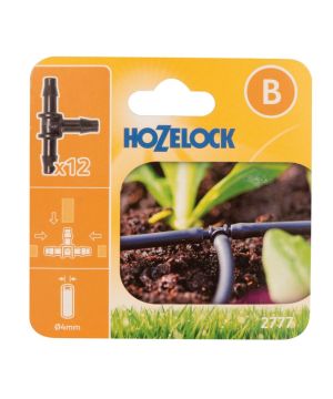 Hozelock 2777 4mm T Piece - Pack Of 12