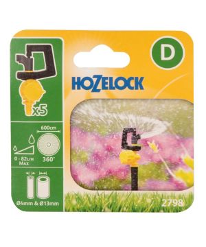 Hozelock 2798 360° Vari Rotor Spray Adjustable Sprinkler Pack of 5